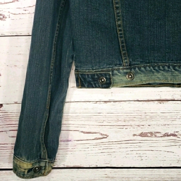 STEVE & BARRYS Button Up Faded Jean Jacket Size M - Picture 5 of 8